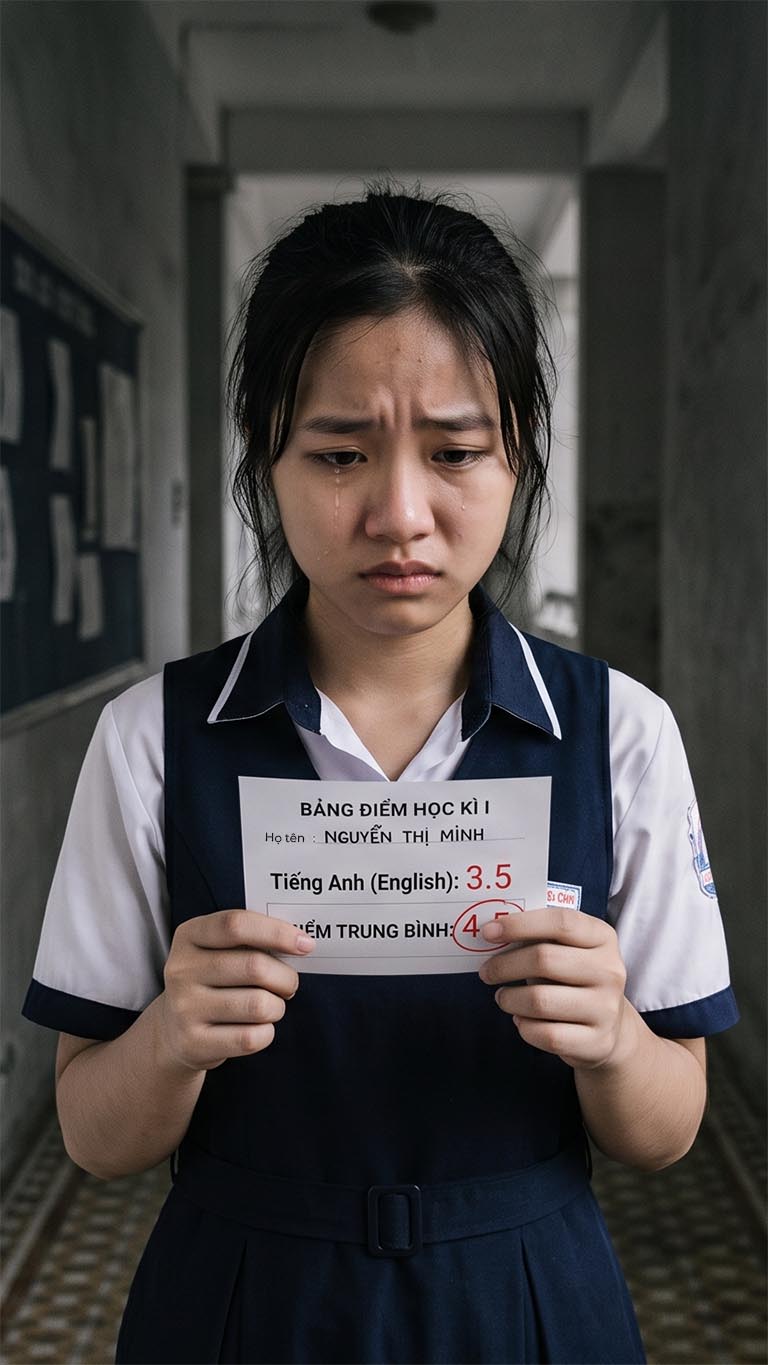 Tiếng Anh THCS - THPT | Lấy Lại Nền Tảng - Bứt Phá Điểm Số %count(title) Học sinh có điểm tiếng Anh thấp